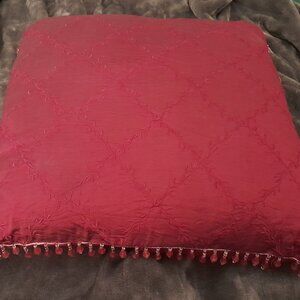 Decorative Crimson Pillow